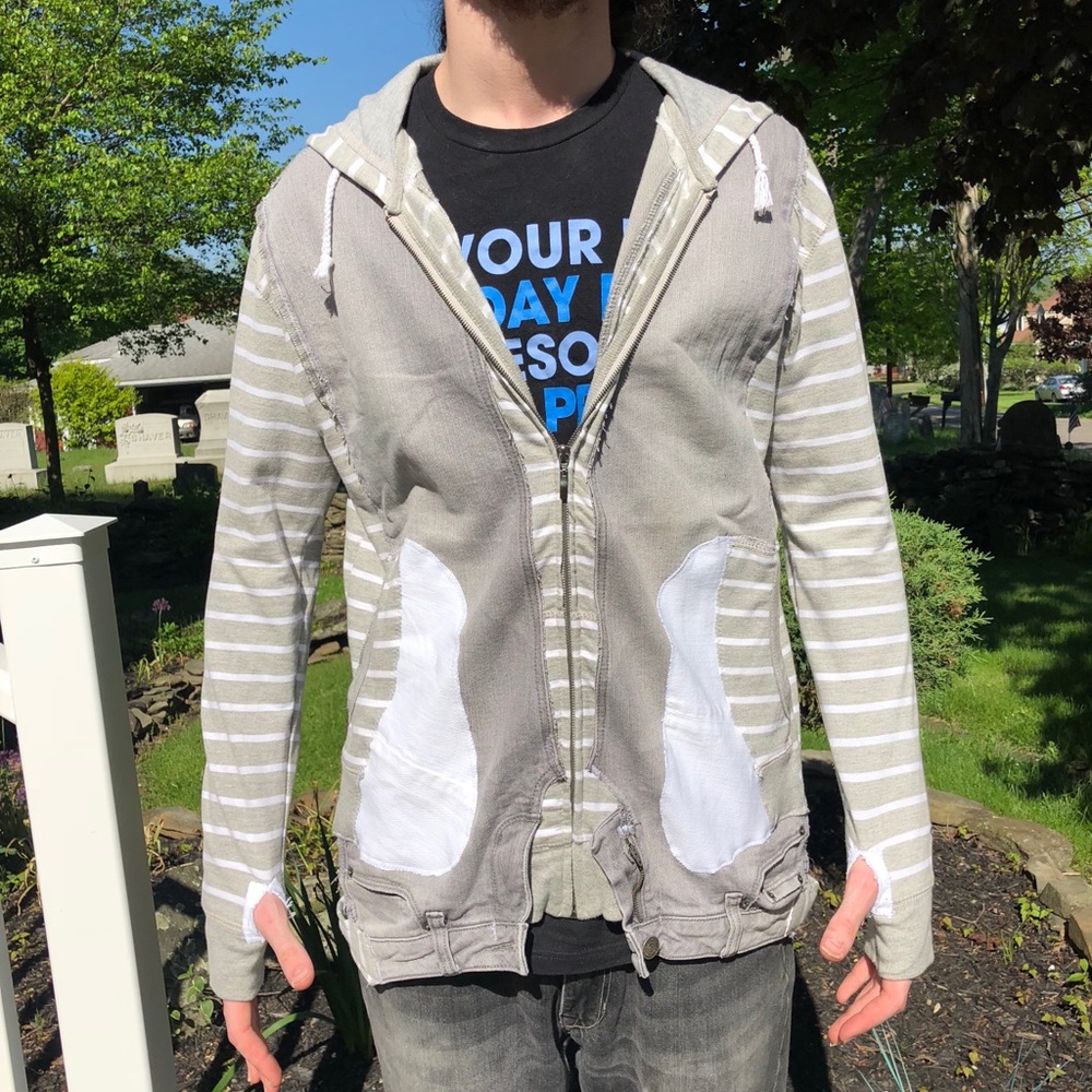 Recycled Denim/Hoodie Hybrid